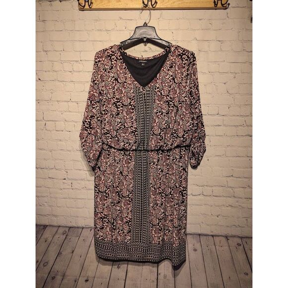 Roz & Ali stretchy plus sized dress 3x - Picture 1 of 3